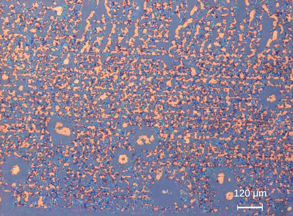 View of contact between glass and elastomer